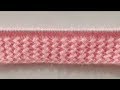 Beautiful Border Stitch Pattern ( Ribbing )