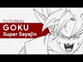Comment dessiner SON GOKU facilement - DRAGON BALL Z / SUPER