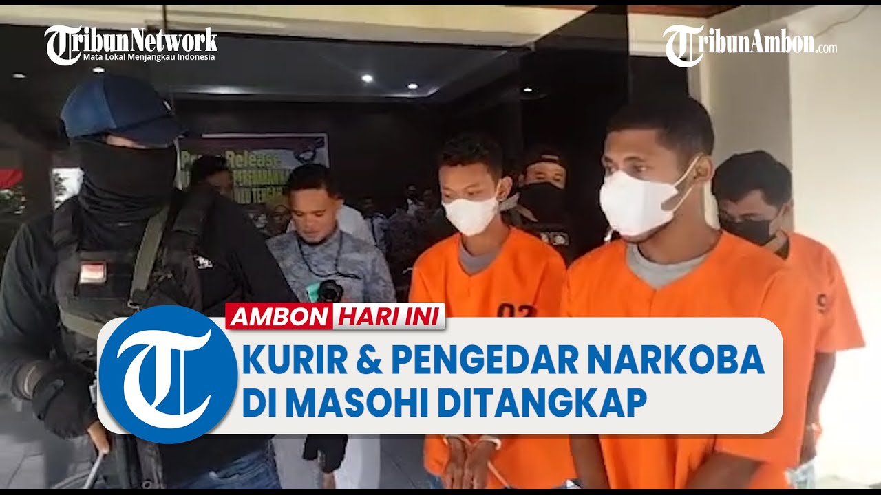 Kurir dan Pengedar Narkoba di Masohi Ditangkap Saat Ambil Paket di Jasa Pengiriman