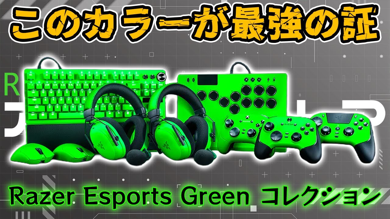 The Color of the Winner] Razer Esports Green Collection / These