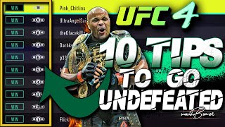 UFC 4 Learn 10 Tips To Win Ranked Fights | How To Go Undefeated To Division 20