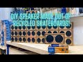 BLUETOOTH SPEAKERS MADE OUT OF RECYCLED SKATEBOARDS!