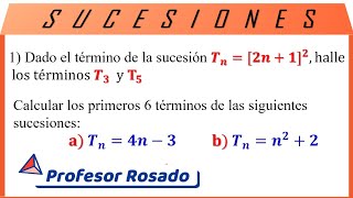Cálculo de los términos específicos de una sucesión o progresión