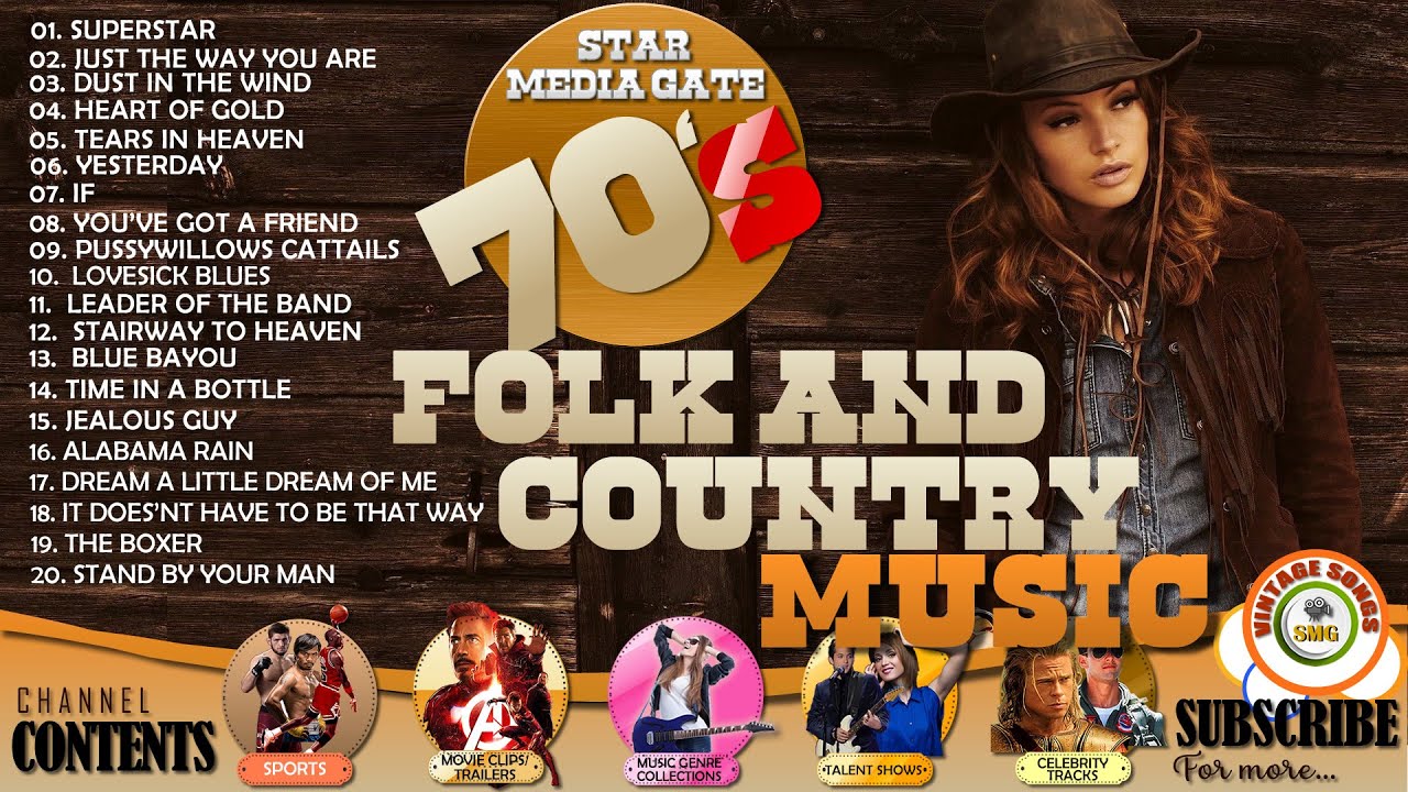 70's Folk and Country Music Collection Acoustic Versions Star Media