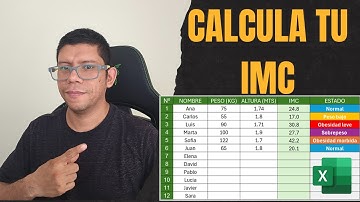 ✅"¡Descubre tu Salud en 1 Clic! 💪La Fórmula Mágica en Excel para Calcular tu IMC 📝 ❤️🚀