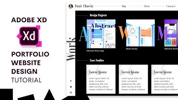 Portfolio Website Design in Adobe Xd | UI Design Tutorial | Design Weekly