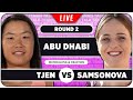 TJEN vs SAMSONOVA • WTA Abu Dhabi  2026 • LIVE Tennis Watchalong