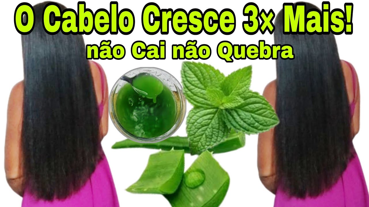 COMO FAZER O CABELO CRESCER MUITO RÁPIDO! PARAR DE QUEBRAR e de CAIR ...