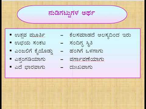 FDA & SDA 2020 - ಸಾಮಾನ್ಯ ಕನ್ನಡ - Part - 6 (ಸಮಾನಾರ್ಥಕ ಪದಗಳು ಮತ್ತು ನುಡಿಗಟ್ಟುಗಳ ಅರ್ಥ)