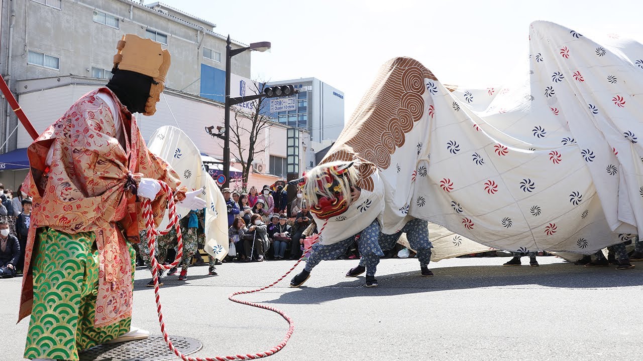 一色獅子舞] 獅子舞い紹介 Lion Dance introduction of Japan [Isshiki