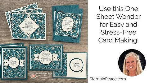 One Sheet Wonder for Easy Card Making - December 2025