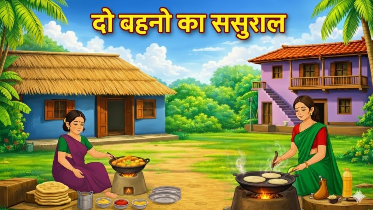 ​दो बहनों का ससुराल | Hindi Kahani | Moral Stories | Cartoon Story | Hindi Stories | Hindi Kahaniya