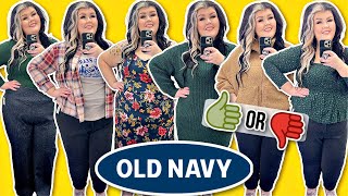 OLD NAVY Plus Size Try On Haul In The Dressing Room | Fall 2022