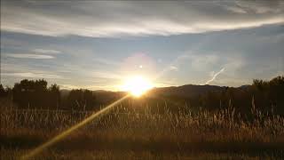 Golden, Colorado. Sunset over the Rocky Mountains. 25 minutes Time-Lapsed into 30s