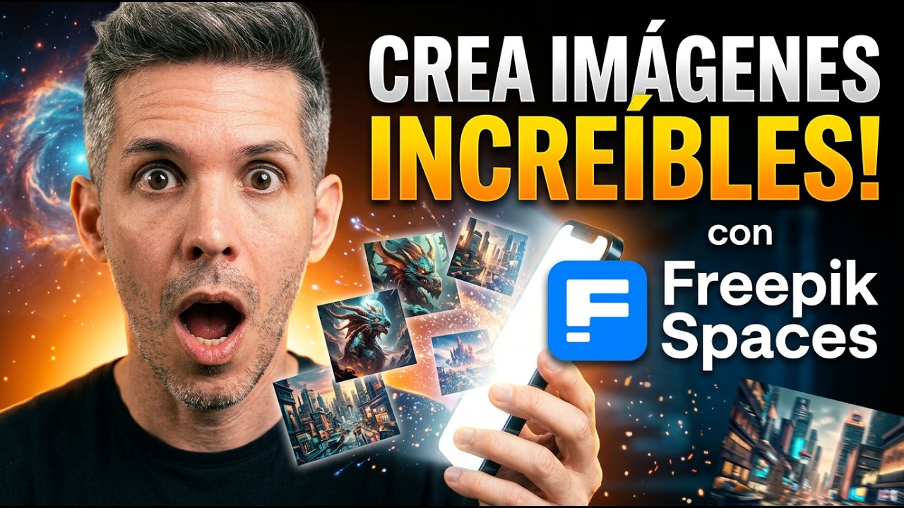 🔥 Esta forma de crear imágenes IA me dejó sin palabras (Freepik Spaces)