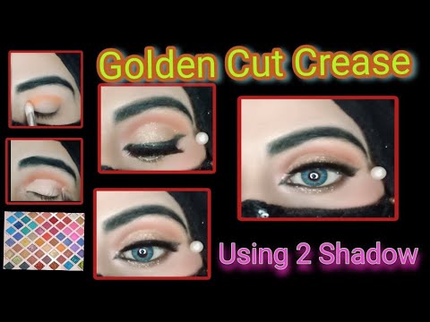 5 MINUTE Golden Glitter Eye Makeup