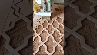 رسم زخرفة هندسية على الخشب بماكينة CNC