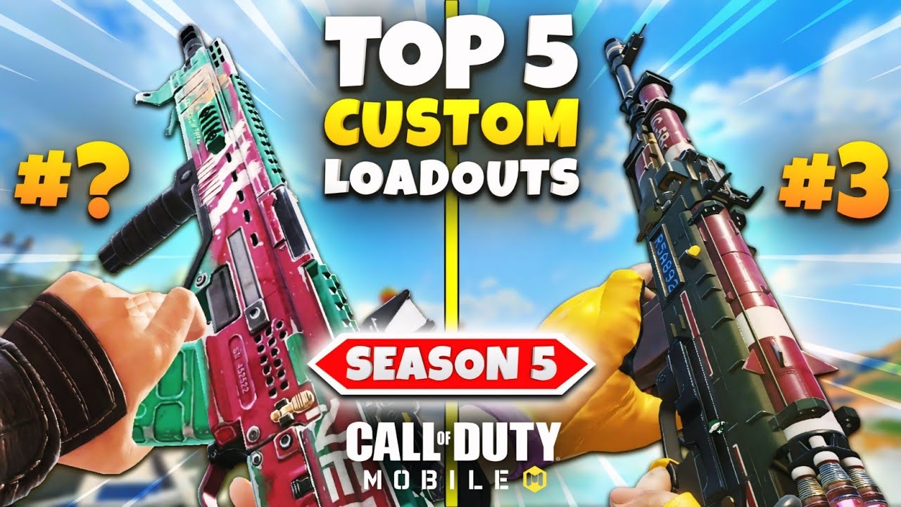 TOP 5 UNDEFEATED Custom Loadouts In Season 5 Battle Royale | COD Mobile ...