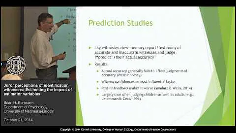 Brian H. Bornstein - Juror Perceptions of identifi...