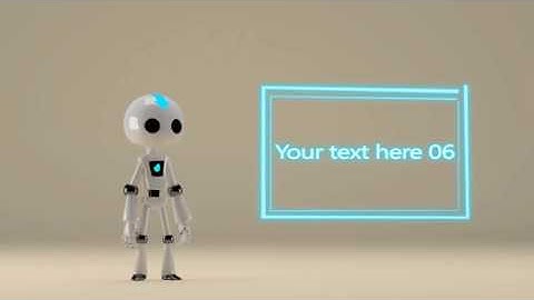 Robot Presenting-After Effects Template Videohive