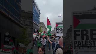 Hundreds of thousands march in London to commemorate 76th anniversary of the Nakba