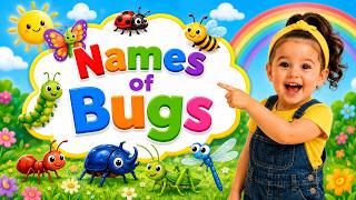 Learn 25 Insects for Kids |Bugs for Toddlers | Learn English for Preschool #learnenglish #butterfly