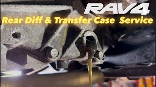 2019-2025 Toyota RAV4 • Transfer Case and Rear Differential fluid Service 