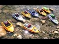 RC ADVENTURES - Tiny Jet Boats Racing - PT 2 of 2 - MAiN EVENT - CREEK RACES! NQD "Tear Into" Boats