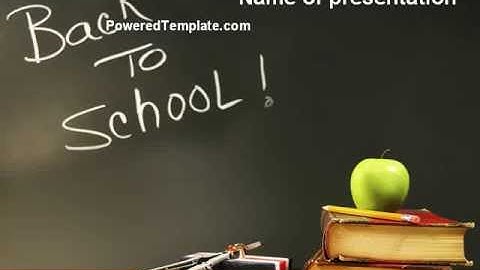 Back To School PowerPoint Template by PoweredTemplate.com