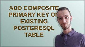 Add composite primary key on existing PostgreSQL table