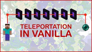 Teleportation Chamber in Vanilla Minecraft