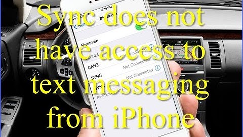 ✉️️ How to Fix: Sync Does Not Have Access To Text Messaging From iPhone 📱
