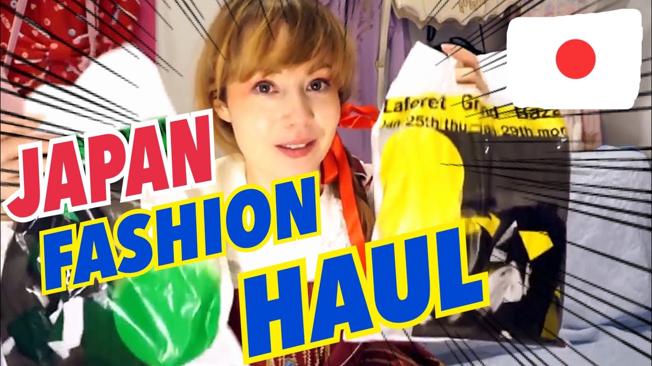 kawaii emoticons JAPANESE FASHION TRY-ON HAUL at Harajuku Grand Bazar in Tokyo