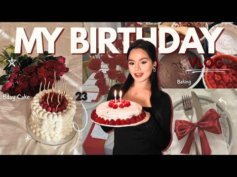 BIRTHAY VLOG 🎉 IM MAKING A CAKE 🎂 I دوزو معايا عيد ميلادي و اجيو نصاوبو كيكة 🌸 🎀