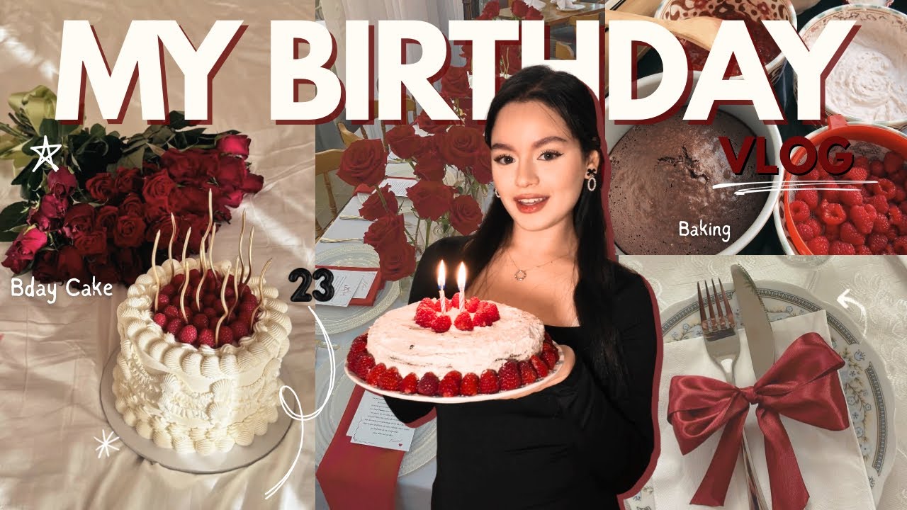 BIRTHAY VLOG 🎉 IM MAKING A CAKE 🎂 I دوزو معايا عيد ميلادي و اجيو نصاوبو كيكة 🌸 🎀