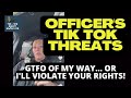 Only a 10 HOUR Suspension For Cop's Viral Threats | Fourth Amendment Fail