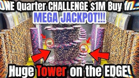 💰RISKING $1,000,000 for ONLY 1 QUARTER on a High-Limit Coin Pusher! 🔥(This Is What Happened) 