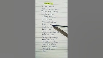 Thumbnail of Believer | 🌼 | #songlyrics #lyricvideo #song