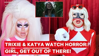 Drag Queens Trixie Mattel \& Katya React to Hush and Cabin Fever | I Like to Watch Horror | Netflix