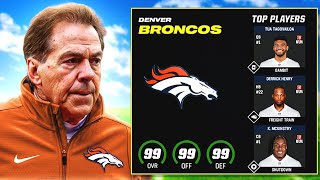 I Hired Nick Saban as Broncos Head Coach!