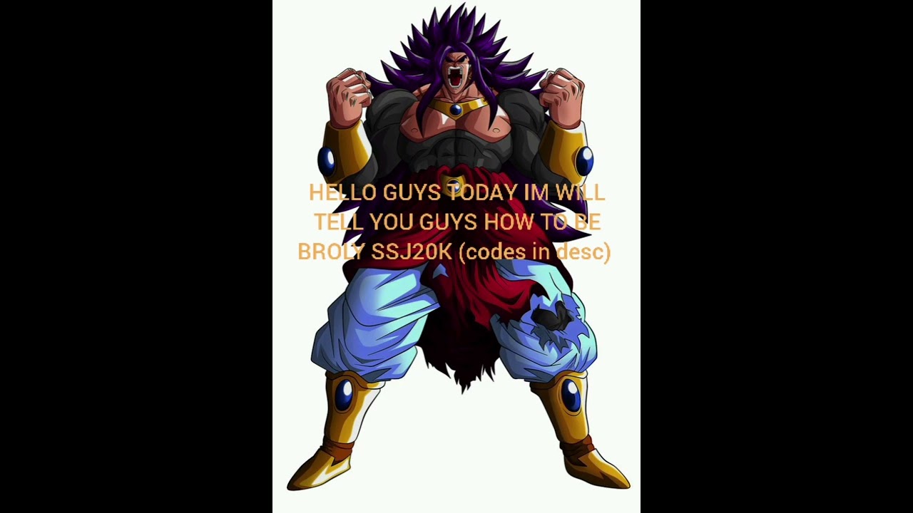 how-to-be-broly-ssj20k-in-dragon-ball-azure-rp-codes-in-desc-youtube