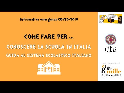 COME FARE PER...CONOSCERE LA SCUOLA IN ITALIA - Guida al sistema scolastico italiano