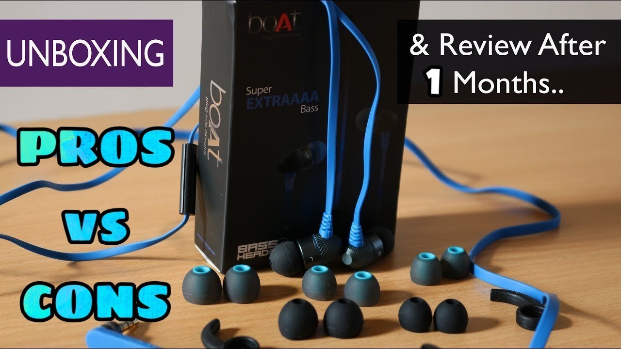 Boat 225 Bassheads 1 Month Review | PROS and CONS | Best Bass Earphones | The Decoders