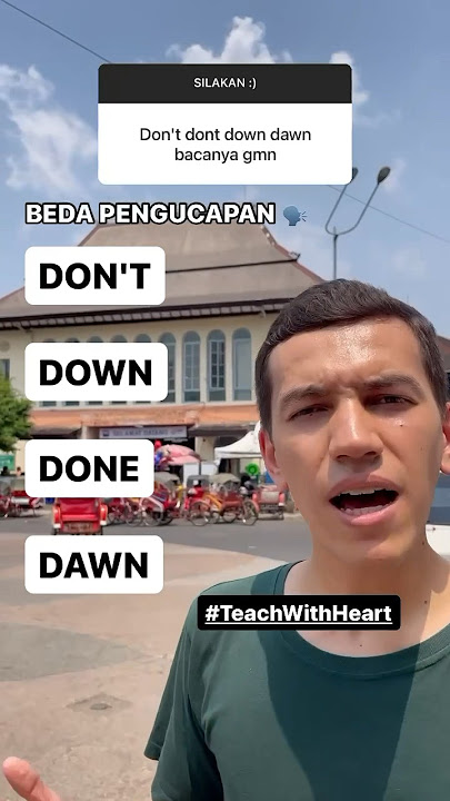 Different pronunciations: DON'T, DOWN, DAWN, DONE #english #learnenglish