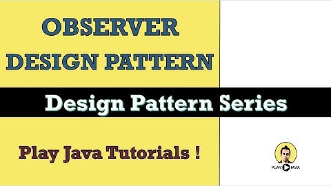 Design Patterns | Observer Design Pattern With An Example | Java Observer Design Pattern | Observer