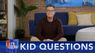'Why Dog Poop Sidewalk?' - Stephen Colbert Answers Real Questions From Real Kids