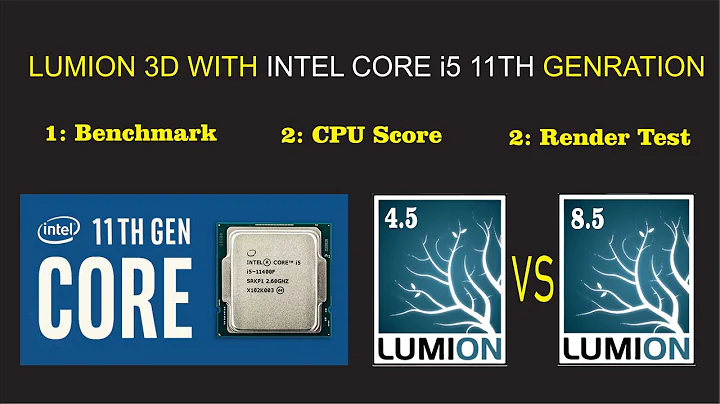 LUMION 3D WITH INTEL CORE i5 11TH LUMION 4.5 VS LUMION 8.5 BENCHMARK AND RENDER TEST