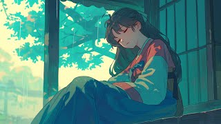 Healing Japanese Piano with Rain Sounds & Soft Thunder, Stress relief Music, Deep Sleeping Music