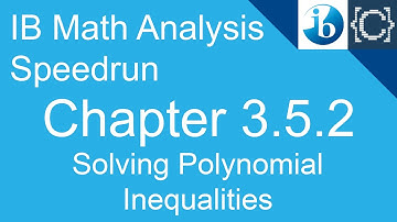Chapter 3.5.2 | Solving Polynomial Inequalities | CodingBytes IB Math Analysis Speedrun