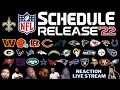 NFL Schedule Release 2022 Live | Stream - Reaction - SAINTS!